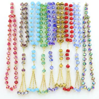 Wholesale 33 Glass Rosary Beads Islamic Muslim Prayer Beads Classic Tasbih Islamic Jewelry for Unisex