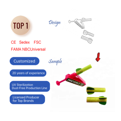 Foam Rocket Launcher Toy 2025 New Miniature Plastic Flying Jumping Rockets Popper Toys Kids Camping Promotion Items Custom Logo