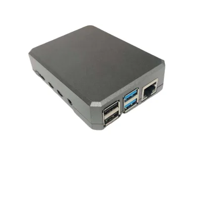 Custom Raspberry Pi 4B Case Aluminum Alloy Passive Heat Dissipation Shell Raspberry Pi 4th Generation Aluminum Alloy Box Case