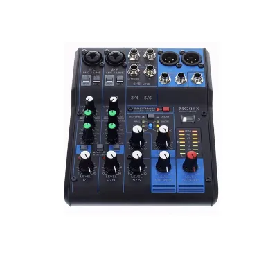 Karaoke 6ch Mini Audio Mixer