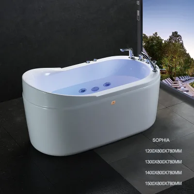 Led on the Bottom Whirlpool Massage Tub Spa Bathtub Led on the Bottom Sophia