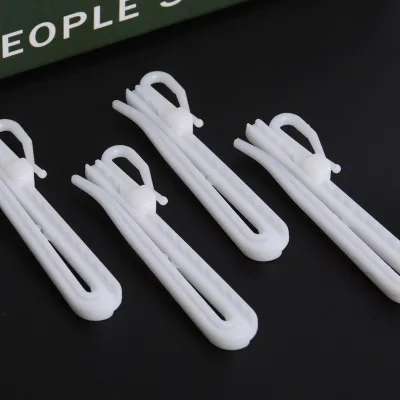 Wholesale Curtain Hooks 7cm/8.5cm Plastic Adjustment Hooks Pinch Pleat Curtain White Hooks