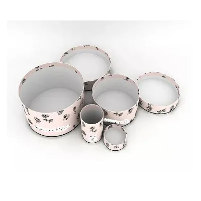 Eco Friendly Recyclable Round Kraft Cardboard Paper Candle Box Cylinder Packaging Gold Print Paper Tube Box