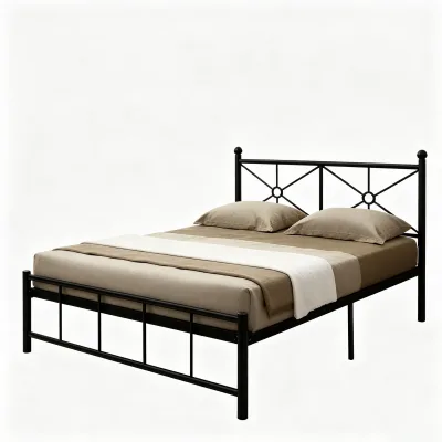 Instagram-style Minimalist Modern Metal Loft Bed Single-layer Wrought-iron Frame for Dormitory Beds Rental Rooms Dorms