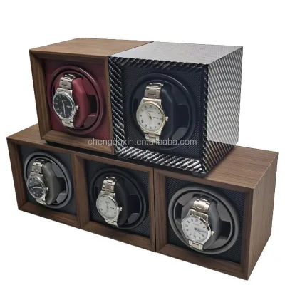 1Watch Winder Black Walnut Wood Retro Automatic Mechanical Watch Shaker Watch Box Watch Winder