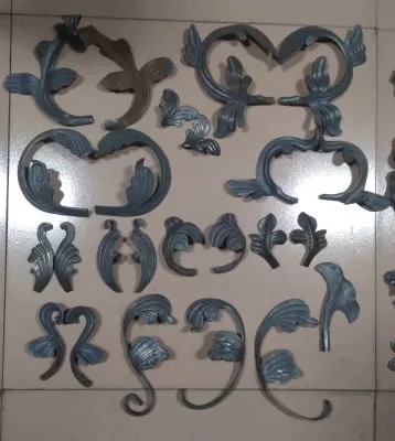 Hebei Factory Wrought Steel Leaves for Stair Fence Railings