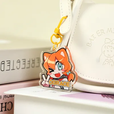 For Custom Cartoon Lightweight Waterproof Acrylic Keychains with Digital Printing Clear and Smooth Edge Cutting
