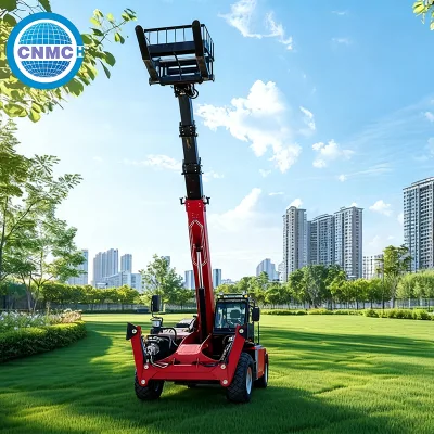 4 Ton 18M 4WD Off Road Telescopic Lifting Equipment Rotatable Loading Attachment for Yard Waste Handling
