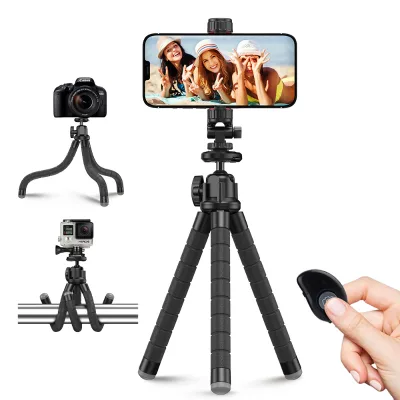Versatile Octopus Flexible Tripod Stand with Quick Clamp Supports up to 2.5kg Fits Phones 55-94mm