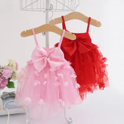 PHB 60226 3 Month to 24 Month Baby Girls pink Colour Dress