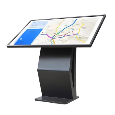 Factory Hot Sale 4k Touch Advertising Indoor Self Service Centre Helpdesk Interactive K Shaped Information Digital Kiosk