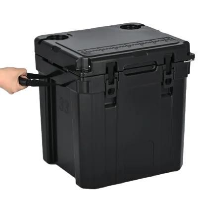 31L Large Fishing Cooler Box With Wheels Ice Hard Cooler Box