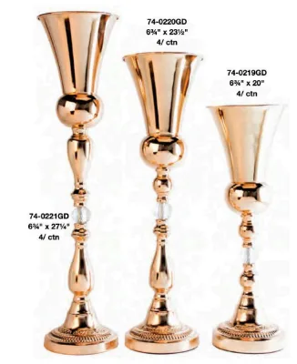 BC-509 Elegant Tall Floral Metal Stand with Elegant Silk Table Centerpiece for Party & Wedding Decorations Road Lead Risers