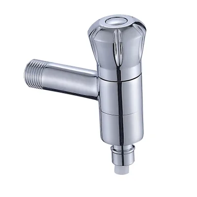 Automatic Shut-Off Copper Single Ceramic Modern Minimalist Wall-Mounted Washing Machine Faucet for Mop Sink Bathroom Laundry Tub