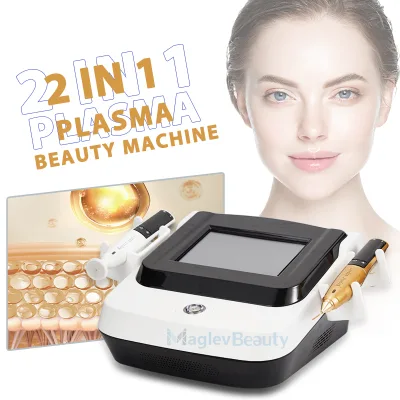 Mini Cold Plasma Spot Removal Plasma Pen 2 Hanels Fibroblast Ozone Plasma Mole Eyelid Anti-aging Wrinkle Reduction Salon Machine