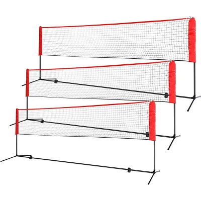 Portable and Detachable Outdoor Volleyball Net Stands Beach Volleyball Net With Poles