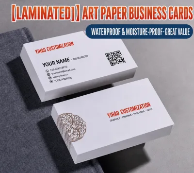 Premium Business Cards Coated Paper/Cardboard Rounded Corner Gold Edge Printing with Custom Logo for Corporate