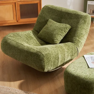 Modern Reclining Rocking Chair for Home Use Lazy Sofa for Lounging or Sleeping Bedroom Balcony Casual Single Sofa Chair