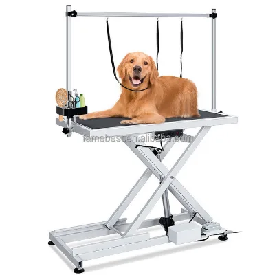 Professional Electric Pet Grooming Table with Foot Controls