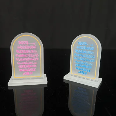 UV Printed Crystal Arch Paperweight Frosted Polished Crystal Paperweight Religious Gifts   MH-G018