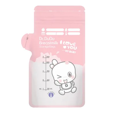 Dr.DuDu Breast Milk Storage Bag Bpa Free Pre Sterilized Double Zip Stand up Pouch BPA Sterilized Frozen Material PET+PE