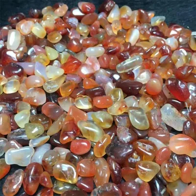 Hot Sale Decorative Agate Chips Natural Colorful Agate Crystal Tumbled Stones Wholesale Polished Tumbled Stones