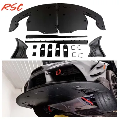 RSC Design Dry Carbon Fiber Verus Front Splitter Kit for Toyota Supra A90 Track Racing Front Lip