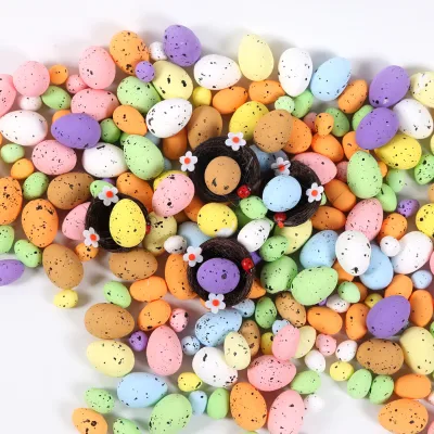 Foam Easter Eggs 50 Pieces Each Colorful Speckled Decorative Eggs for Easter Egg Hunt Party Supplies