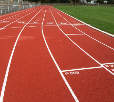 Top Quality Excellent Performance Durable High Shock Absorption Weather Resistance IAAF Class 1 Certified Full PU Running Track