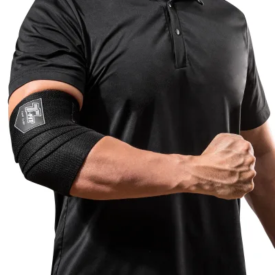 Heavy Duty Powerlifting Elbow Support Brace Strong Weightlifting Gymnastics Elbow Wraps Deadlift Protector Wrap Fitness Safety
