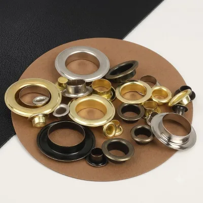 Custom Engraved Available Shoes Garment Eyelets Grommets Stainless Steel 12mm 6mm Leather Eyelets