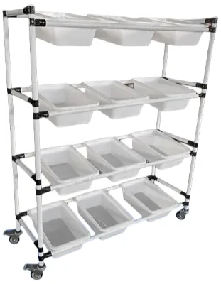 New Logiform Metal Pipe Pick-up Cart and Lean Pipe Warehouse Rack for Retail Kaizen Pipe Racking System