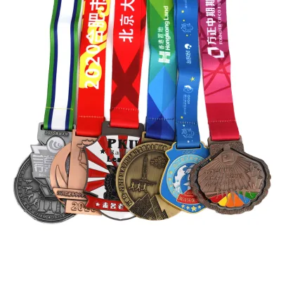 New Diverse Sports Custom Zinc Alloy Medal with UV Printing for Tradeshow Giveaways and Welcome Gifts