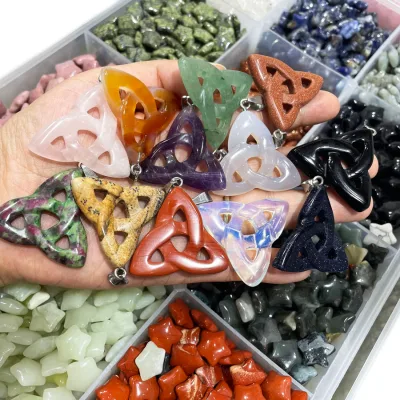 Wholesale Natural Crystal Carving Pendant for Gift