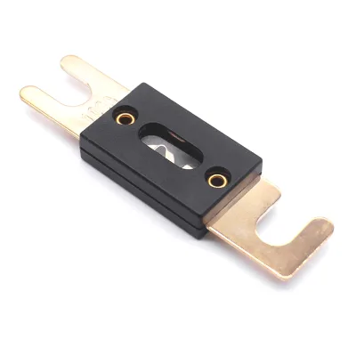 32V 60A 80A 100A 150A 200A 250A 300A 350A 400A 500A Bolt on Fork Type ANL Fuse with Gold Plating