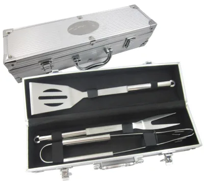 Stainless Steel Carrying BBQ Tools for 2026 Father's Premium