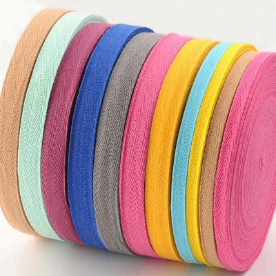 Durable Eco-Friendly High Tenacity Thin Soft Twill Tape/Trims with Customizable Width for Garments