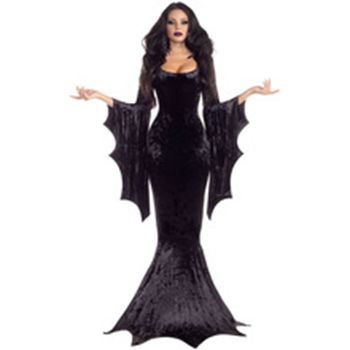 Adult Red Long Sleeve Bell Sleeve Mermaid Evening Dress Costume for Party costumes