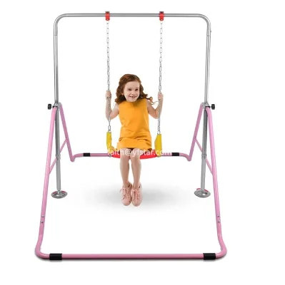 Hot Sale  Kid Gym Equipment Horizontal Bar Pull Ups With Swing Indoor Children Playground Gymnastic Bar