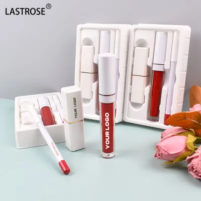 Make Your Own logo Wholesale Lip Kit Private Label Matte Waterproof Liquid Lipstick Lip Liner Set Makeup Kit Matte Vegan