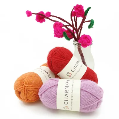 Factory Price 100% Merino Wool Superwash Yarn Eco-Friendly Soft Yarn for Hand Knitting Sewing Carpets
