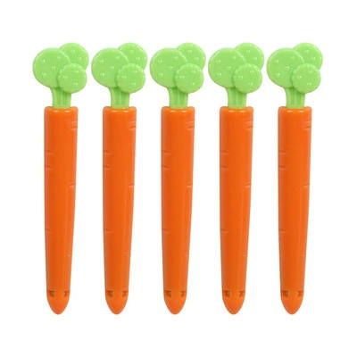 Carrot cute Reusable plastic cartoon snack bag sealing strip for Sealing clip