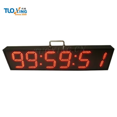 Tuoxing 4 Inch LED Digital Sports Race Countdown Stopwatch Timer Electronic Aluminum Alloy Customizable Unisex Indoor Outdoor
