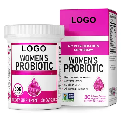 Wholesale 60 Vegan Capsules GMP Probiotics for Women's Vaginal Health pH Balance Vitamin Supplements