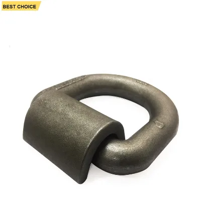 GL-14164 Marine D Ring with Clamp Welding Metal Bent D Ring Container Lashing and Fittings