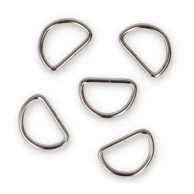 Custom Size Gold Black Silvery Metal Semi Circle D Shape D-Ring