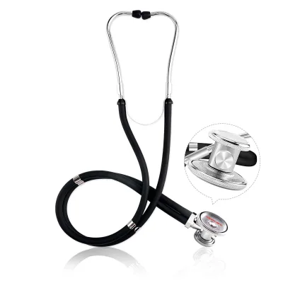 Sinocare Advanced Stethoscope Kit Classic Double Tube Double Diaphragm Light Multipurpose Use with Earplugs CM4158