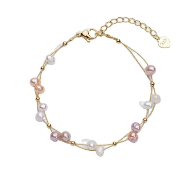 Pearl bracelet wholesale freshwater pearl jewelry Weaving Bracelet Fashion Design for women