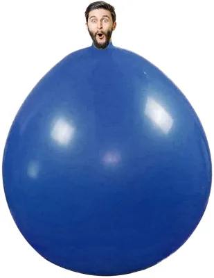 72 Inch Giant Jumbo Round Latex Climb-in Single Balloon Glossy Finish Party