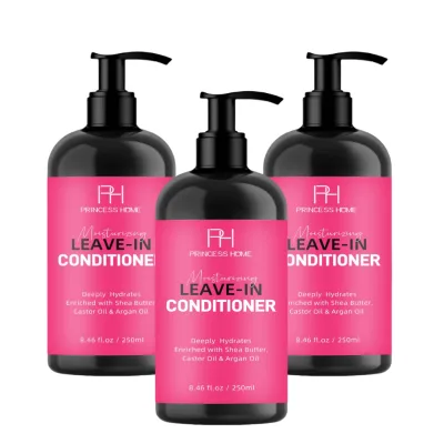 Organics Shea Butter Strengthening Leave in Conditioner for Curly Hair Soften, Protect & Boost Shine Hydrating Hair Moisturizer